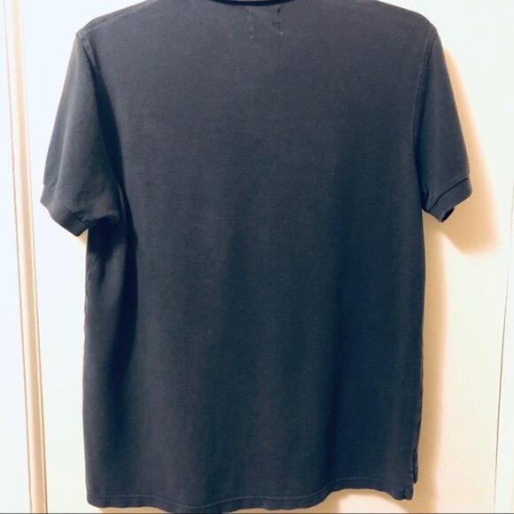 J. Crew Factory Polo Shirt Navy Blue Pique Two Button Men's size Large - Picture 4 of 8